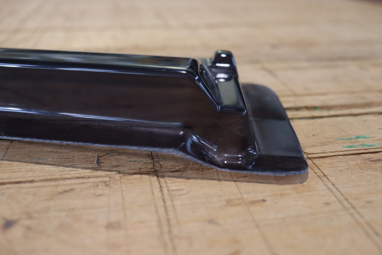 Vacuum forming process using resin mold created by our company, showing reduced lead time and cost compared to metal molds.