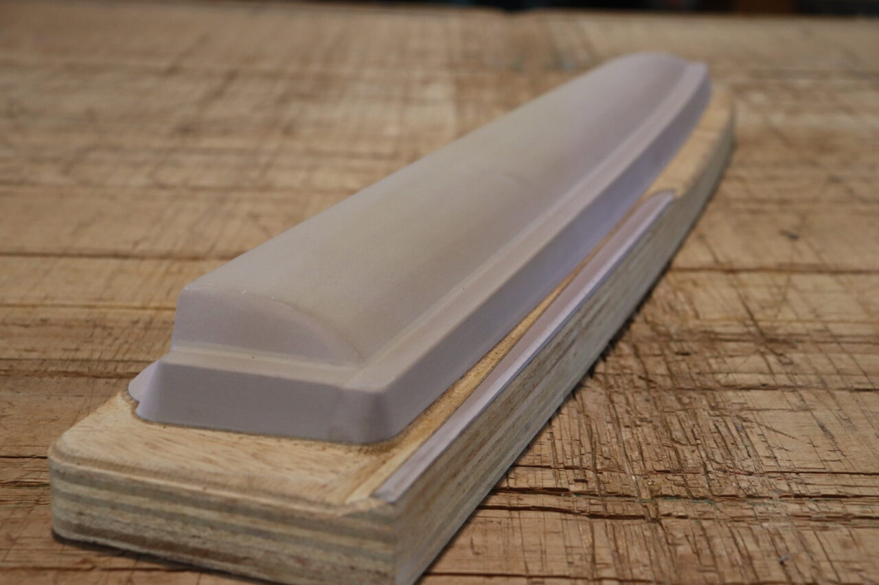 Example of a resin mold for vacuum forming showing detailed surface texture