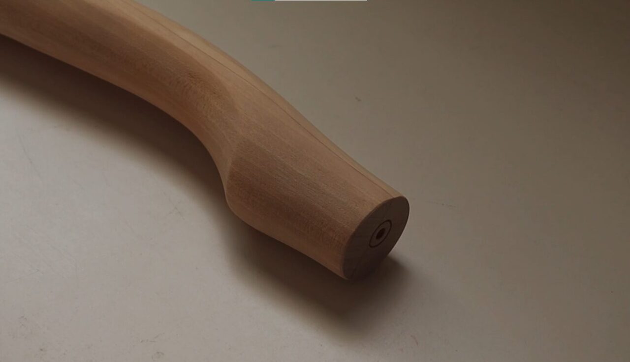Chippendale-style furniture leg with intricate curved design